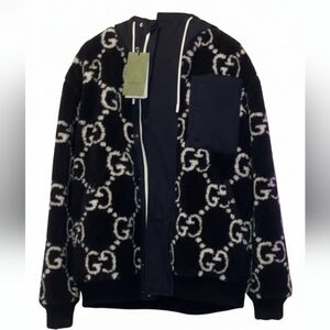 Gucci Black and White Patterned Jacket